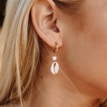 Pendientes de cauri 
