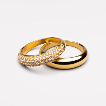Juego de anillos "Día y Noche"