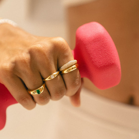 Juego de anillos "Día y Noche"