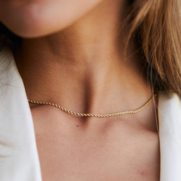 Collar de cadena de cuerda "Calvi" 