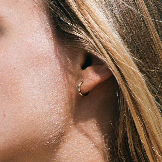 Pendientes de aro verdes Oasis
