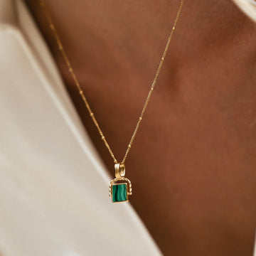 Colgante de malaquita