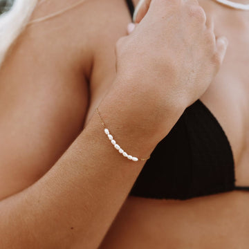 Mini pulsera de perlas de agua dulce