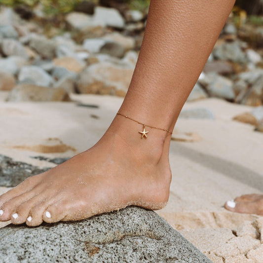 Mini tobillera de estrella de mar